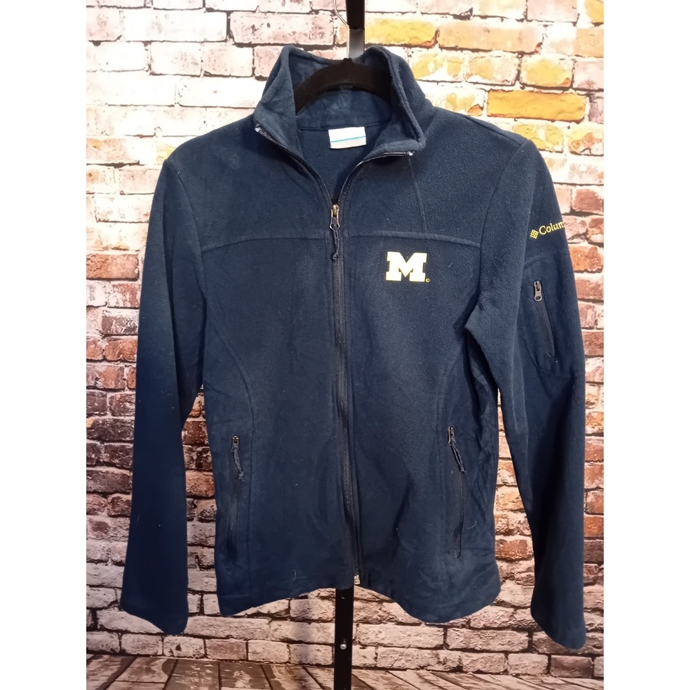 Columbia Fleece Jacket michigan wolverines Womens Full Zip Size XS